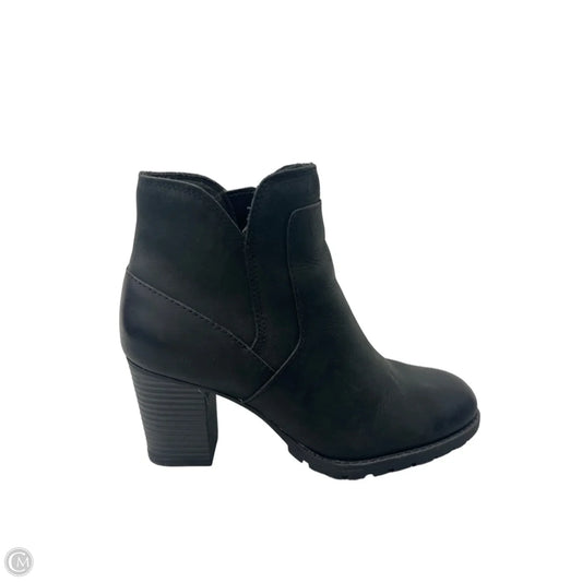 Boots Ankle Heels By Clarks In Black, Size: 6.5