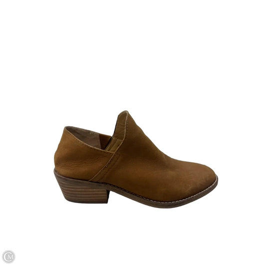 Boots Ankle Heels By Lucky Brand In Brown, Size: 6.5