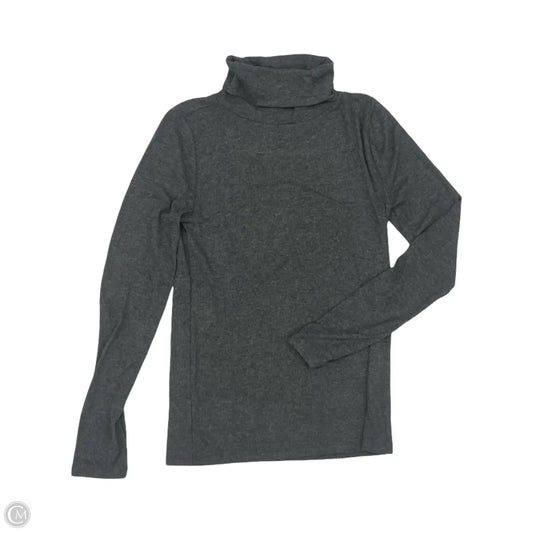 Top Long Sleeve By Loft In Grey, Size: S
