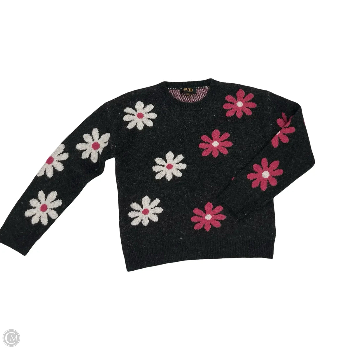 Sweater By Truth In Grey & Pink, Size: L