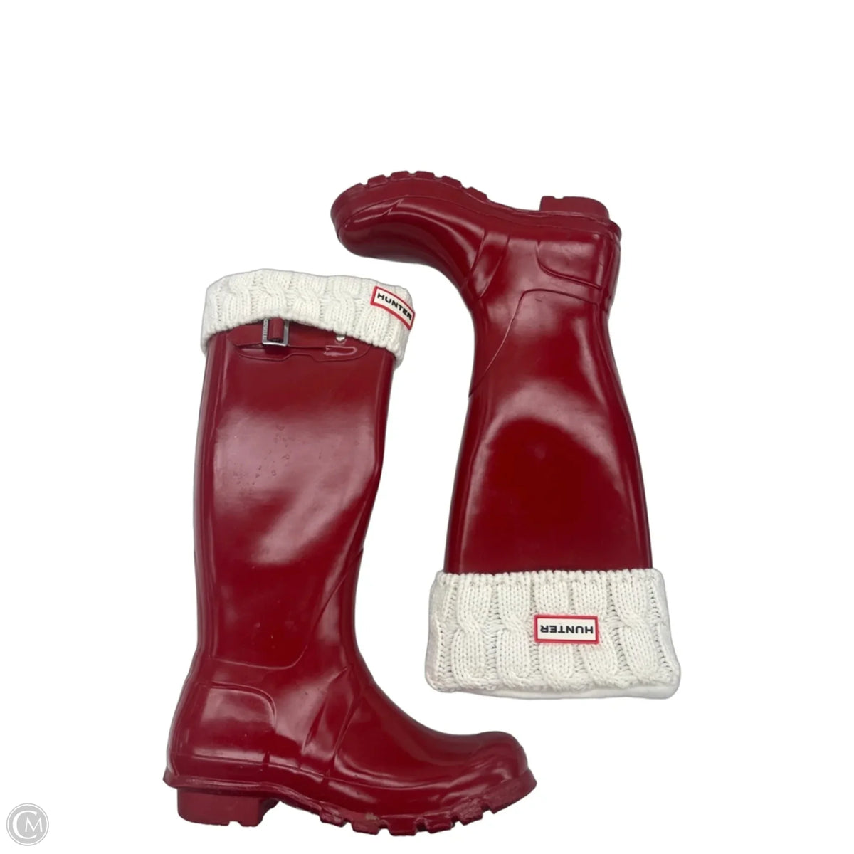 Boots Rain By Hunter In Red, Size: 7