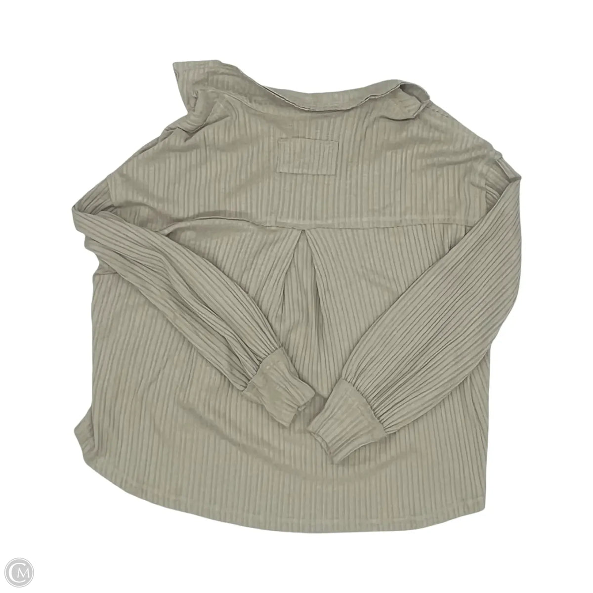 Top Long Sleeve By In Loom In Tan, Size: S