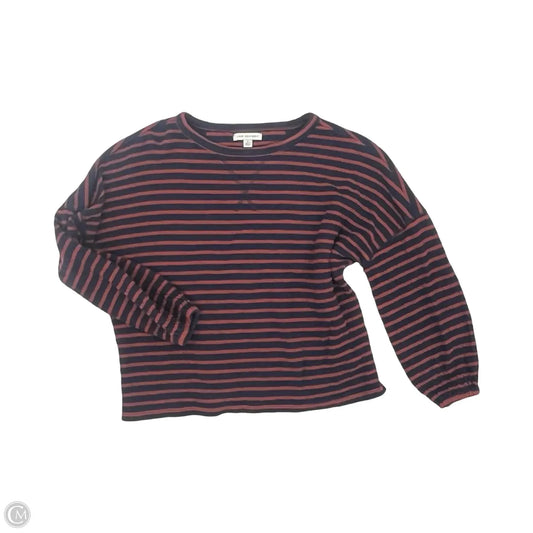 Top Long Sleeve By Free Assembly In Blue & Red, Size: L