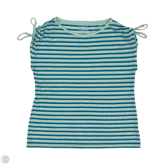 Top Short Sleeve By Talbots In Blue, Size: M