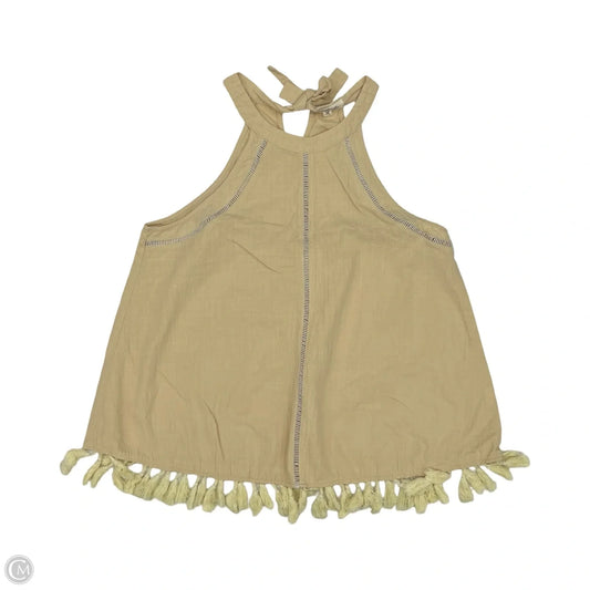 Blouse Sleeveless By Listicle In Tan, Size: L