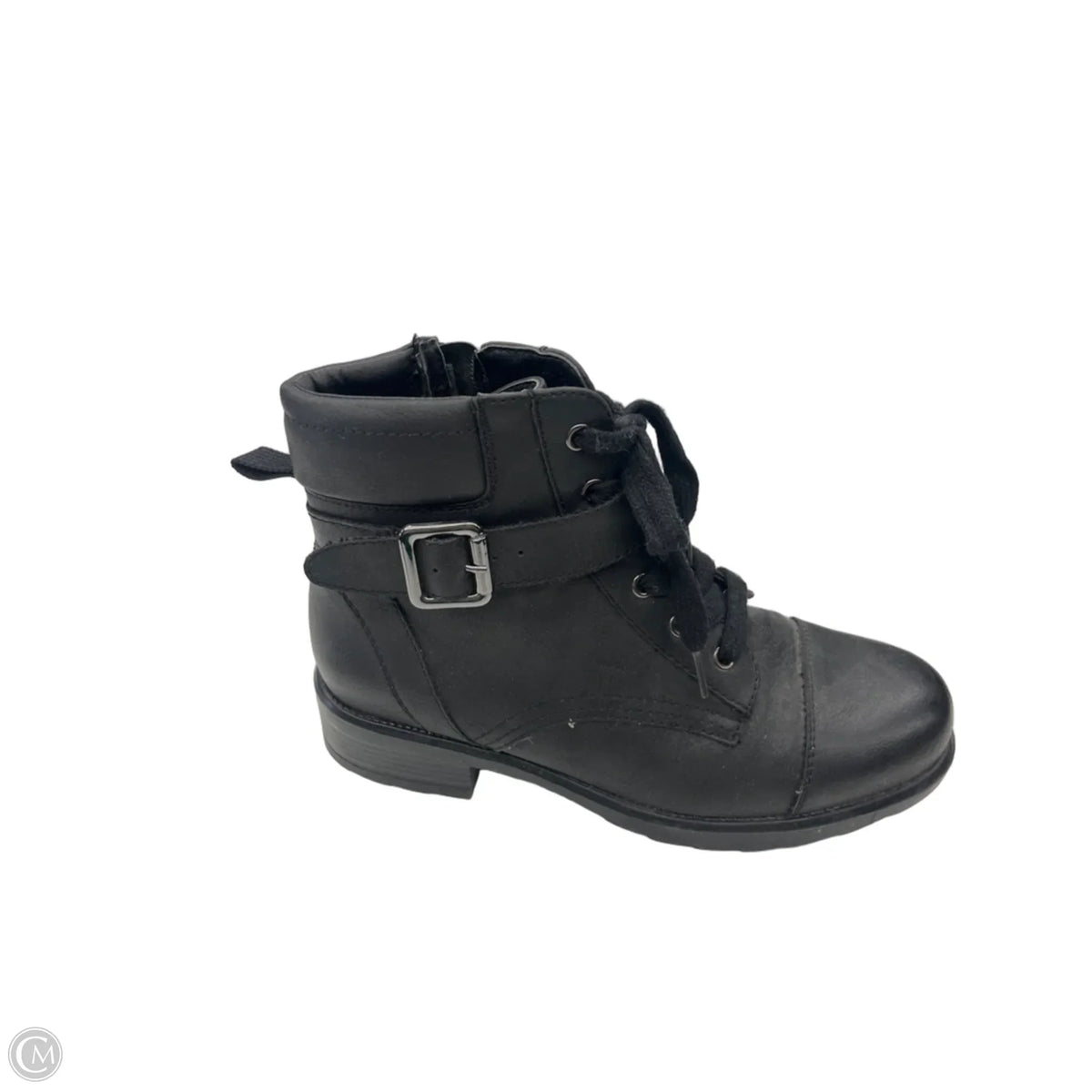 Boots Combat By Madden Girl In Black & Silver, Size: 6