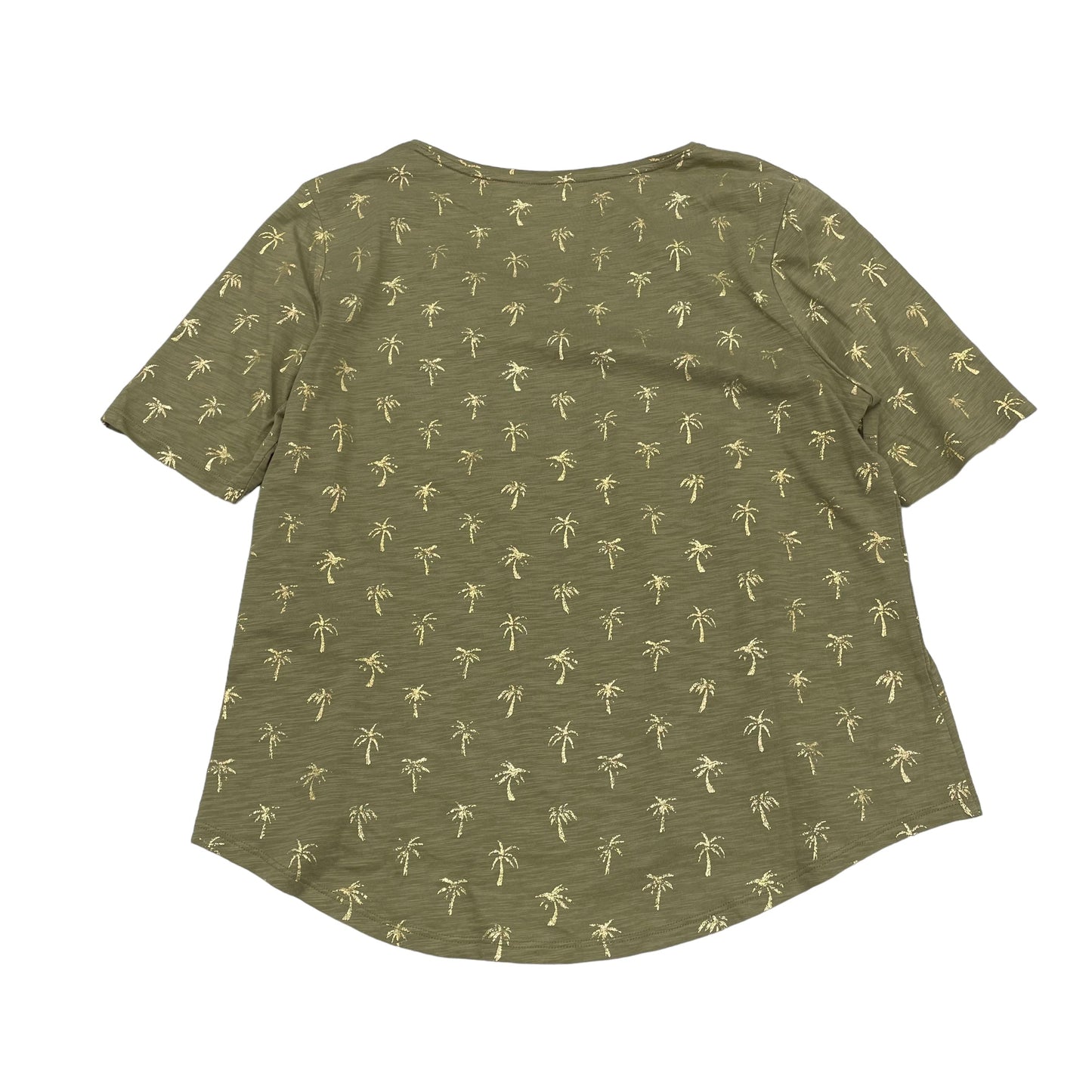 Green Top Short Sleeve Chicos, Size L