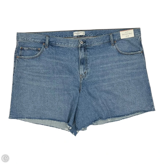 Shorts By Abercrombie And Fitch In Blue Denim, Size: 24