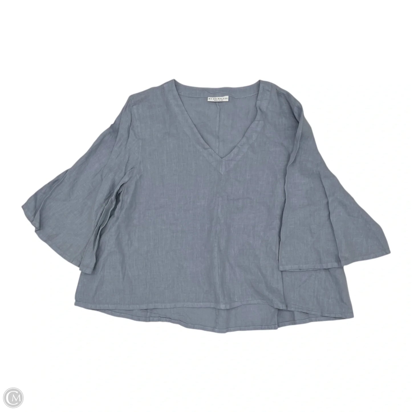 Top 3/4 Sleeve By Bryn Walker In Blue, Size: Xl
