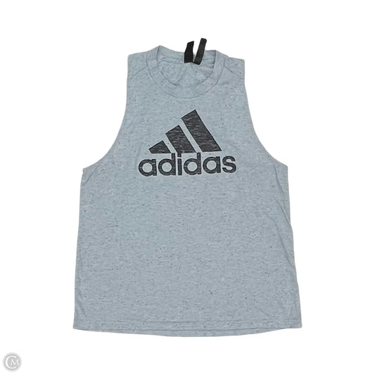Athletic Tank Top By Adidas In Blue, Size: L