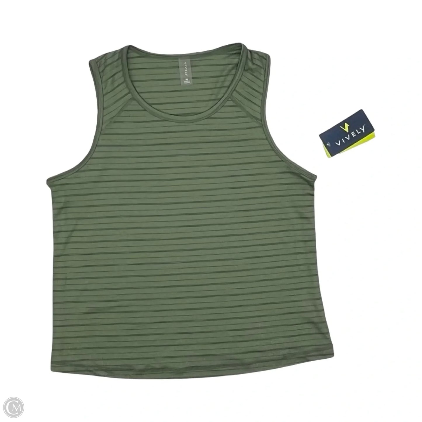 Athletic Tank Top By Clothes Mentor In Green, Size: M