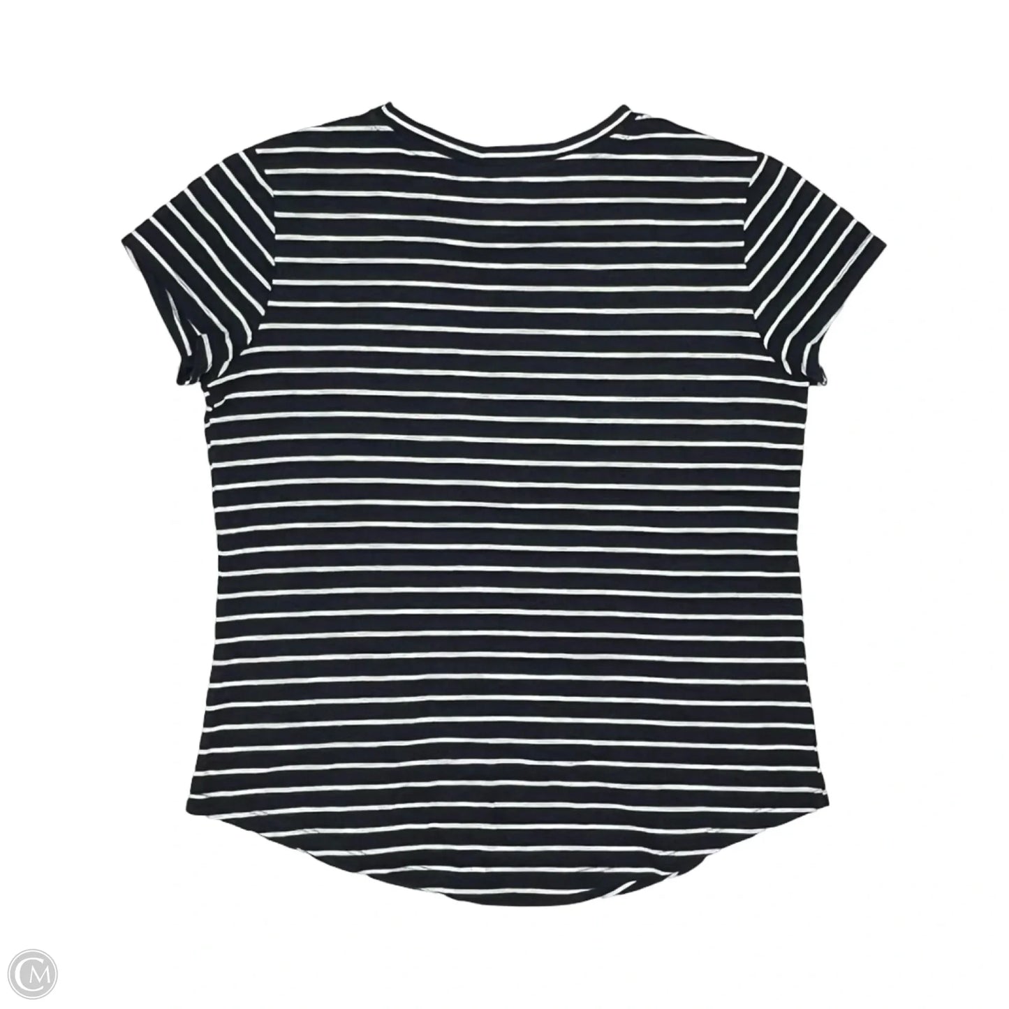Top Short Sleeve By Sonoma In Blue & White, Size: M