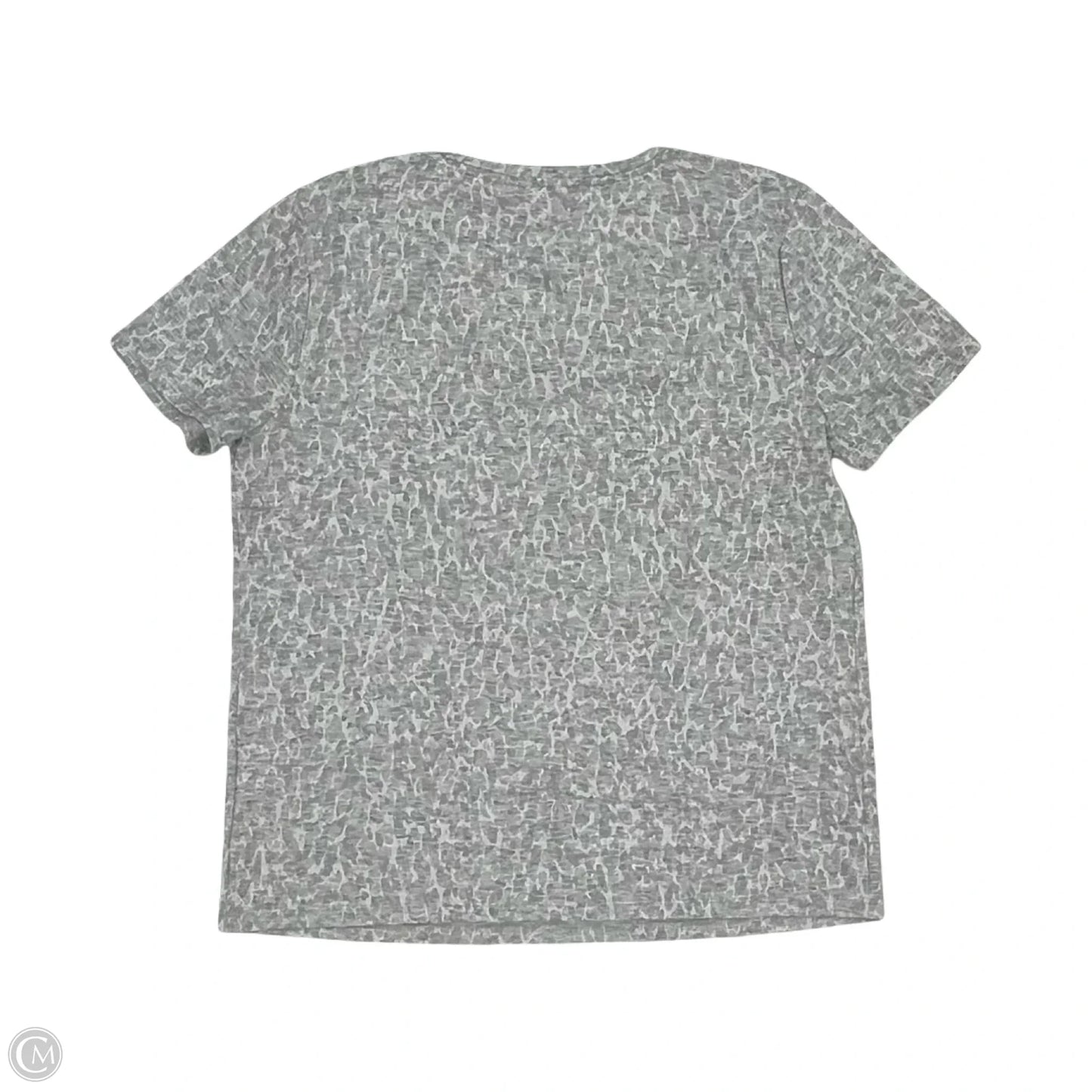 Top Short Sleeve By Simply Vera In Grey, Size: M
