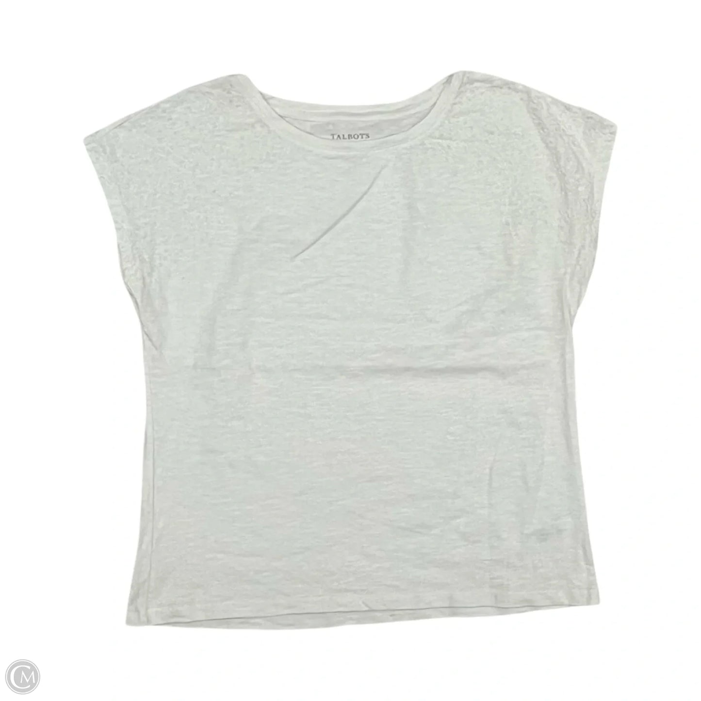 Top Short Sleeve By Talbots In White, Size: S