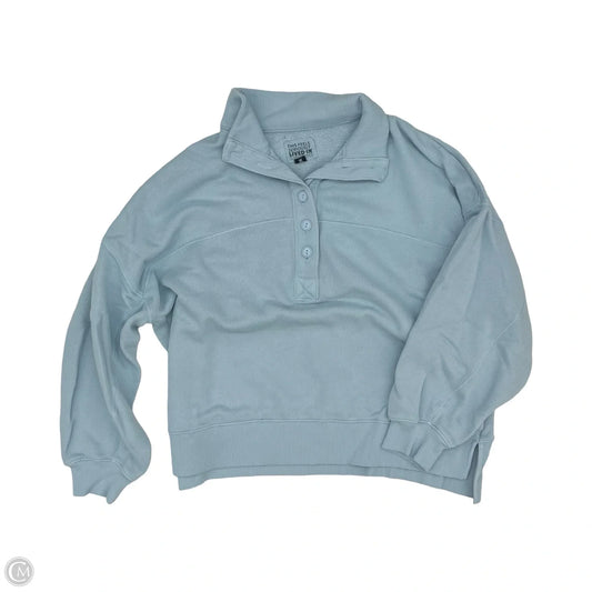 Sweatshirt Collar By American Eagle In Blue, Size: L