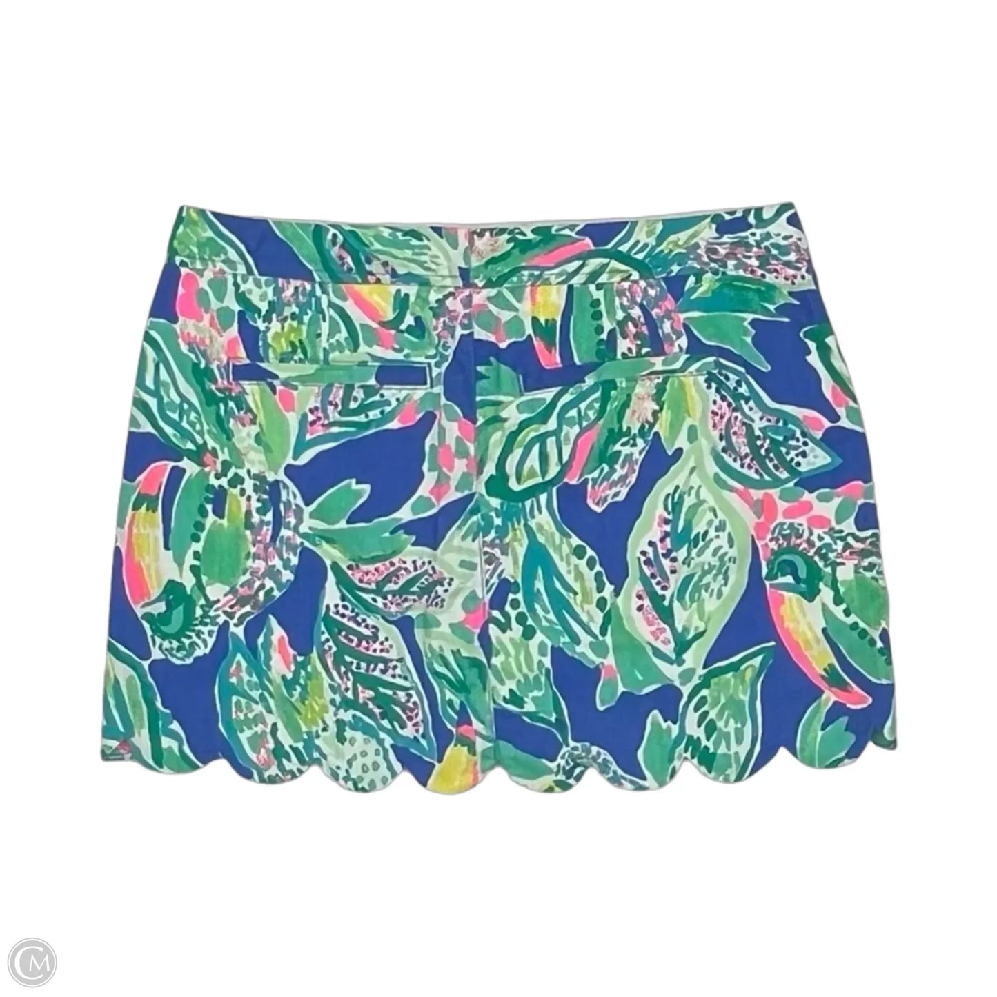 Skort Designer By Lilly Pulitzer In Blue & Green, Size: 5