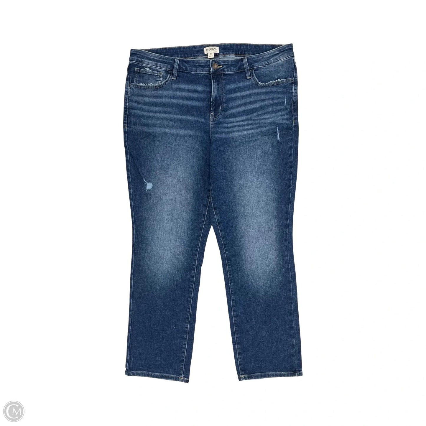 Jeans Straight By Maurices In Blue Denim, Size: 20w