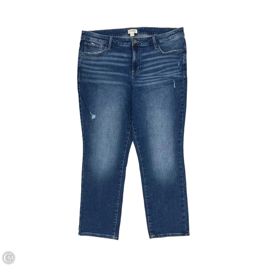 Jeans Straight By Maurices In Blue Denim, Size: 20w