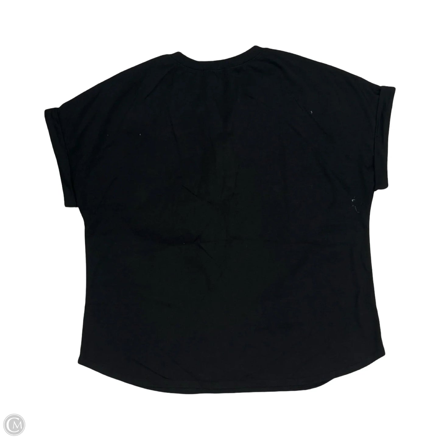 Top Short Sleeve By Automet In Black, Size: 2x