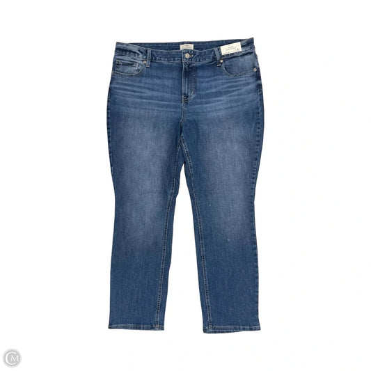 Jeans Straight By Maurices In Blue Denim, Size: 18w