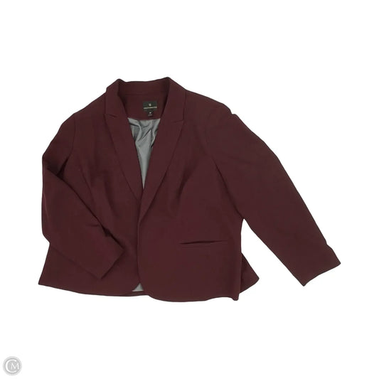 Blazer By Worthington In Maroon, Size: 3x