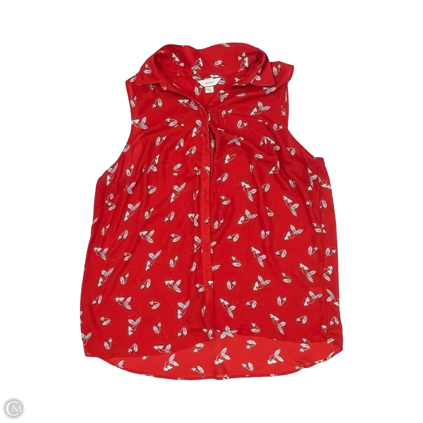 Blouse Sleeveless By Cj Banks In Red, Size: 3x