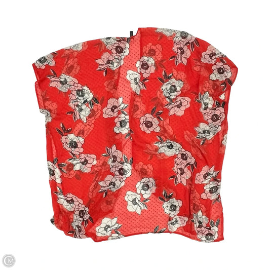 Shawl By Lane Bryant In Orange & White, Size: Onesize