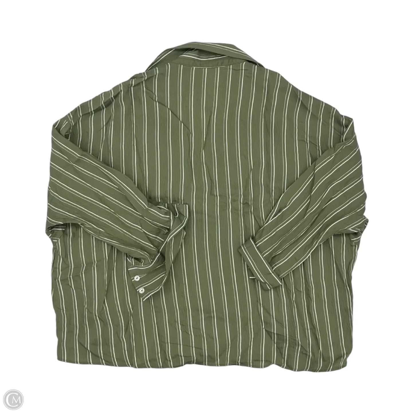 Blouse Long Sleeve By Anthropologie In Green, Size: S