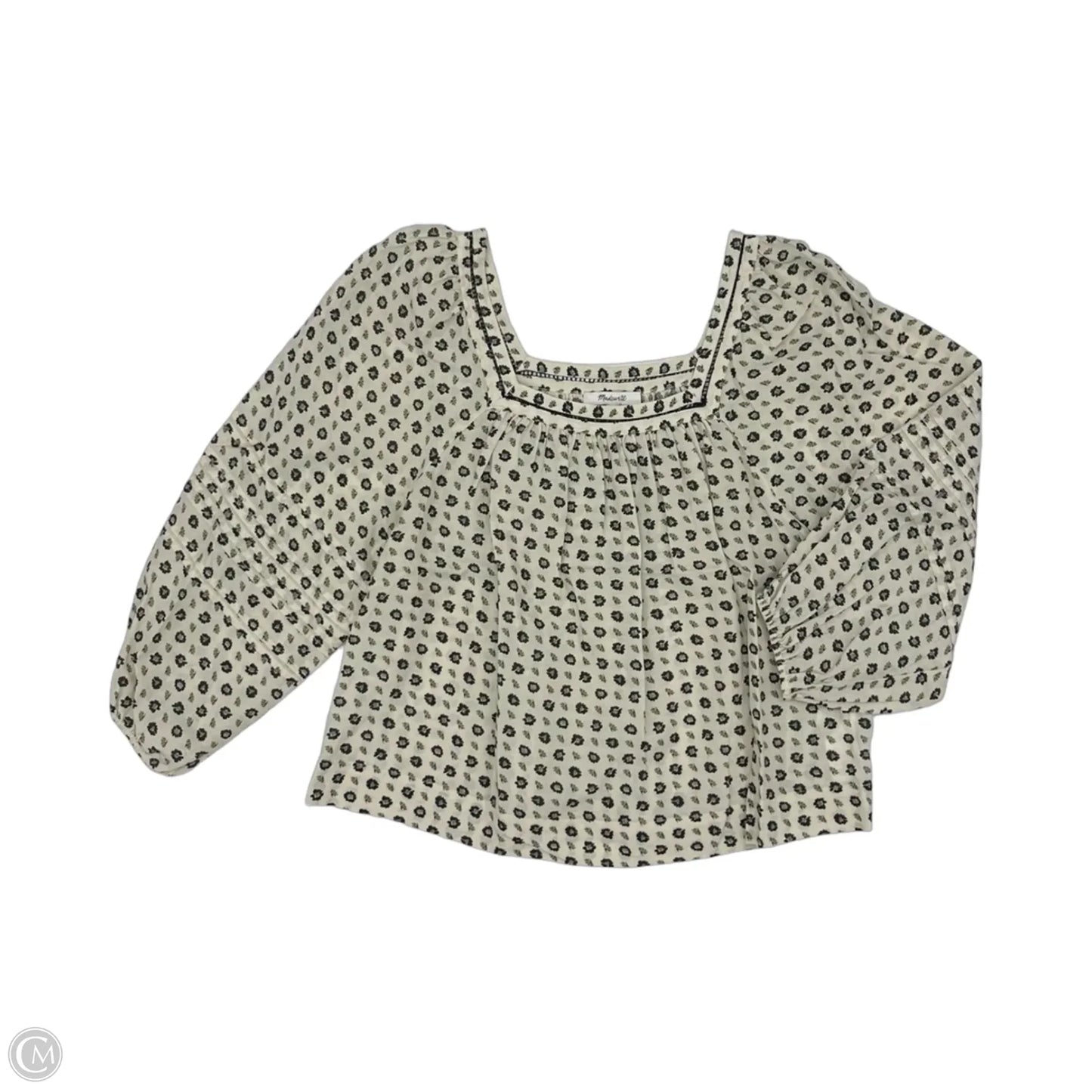 Blouse 3/4 Sleeve By Madewell In Cream, Size: S