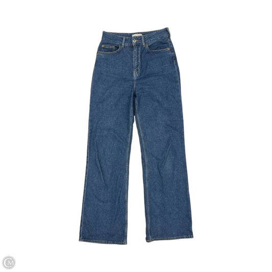 Jeans Straight By H&m In Blue Denim, Size: 6