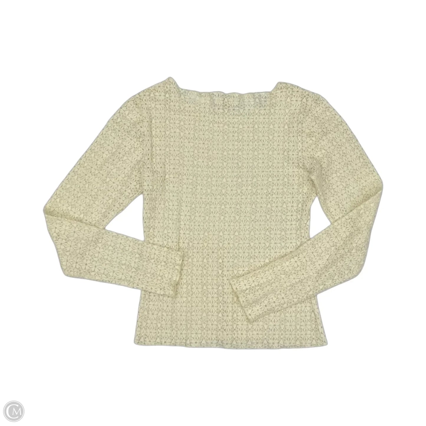 Top Long Sleeve By Natural Life In Cream, Size: S