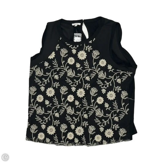 Top Sleeveless By Maurices In Black & Cream, Size: 2x