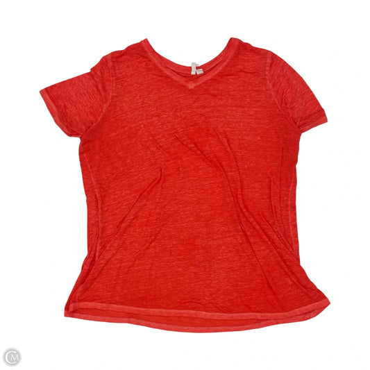 Top Short Sleeve By Cato In Red, Size: 2x