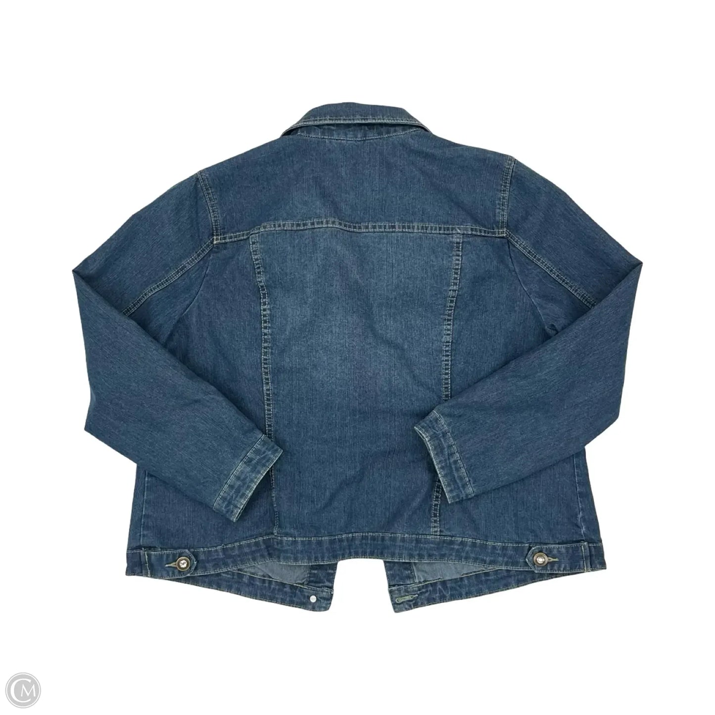 Jacket Denim By Cj Banks In Blue Denim, Size: 1x