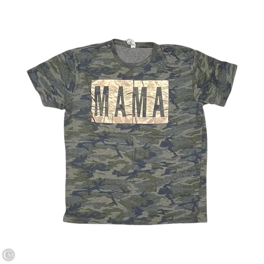 Top Short Sleeve By Clothes Mentor In Camouflage Print, Size: L