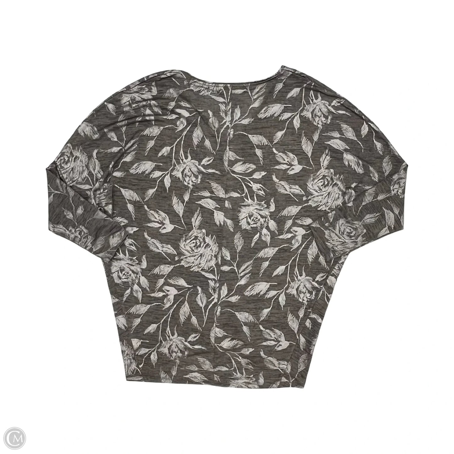 Blouse 3/4 Sleeve By White House Black Market In Silver, Size: M