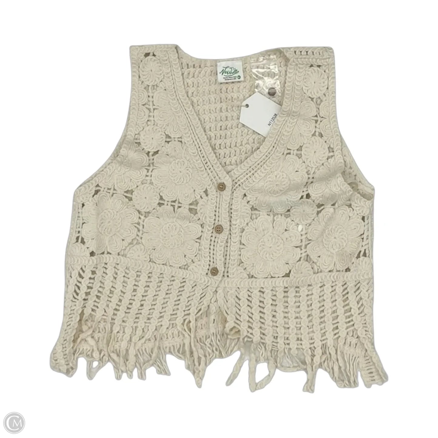 Vest Other By Very J In Cream, Size: M