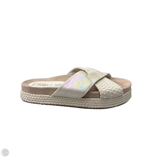 Sandals Flats By Toms In Cream, Size: 8