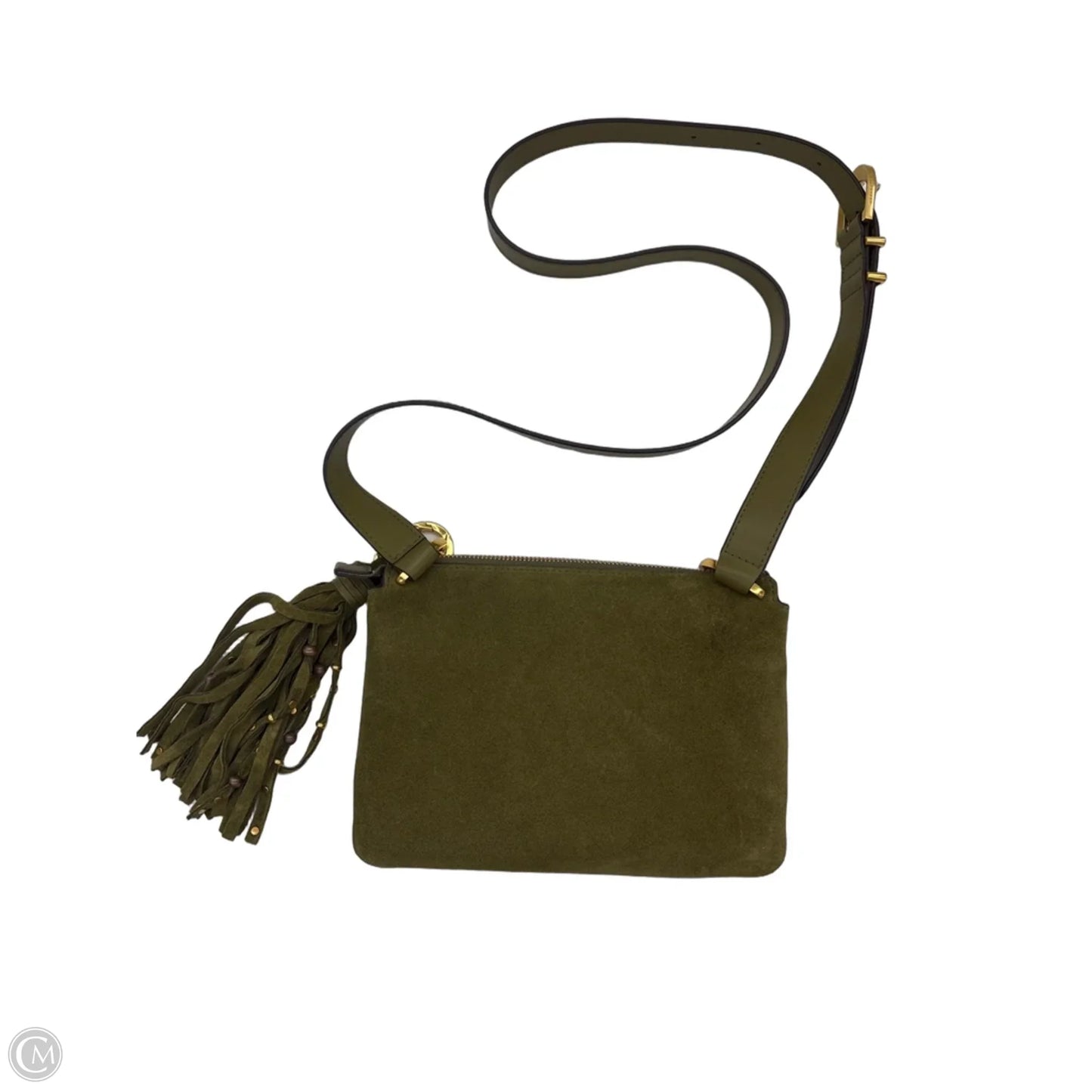 Crossbody Leather By Donna Karan, Size: Medium