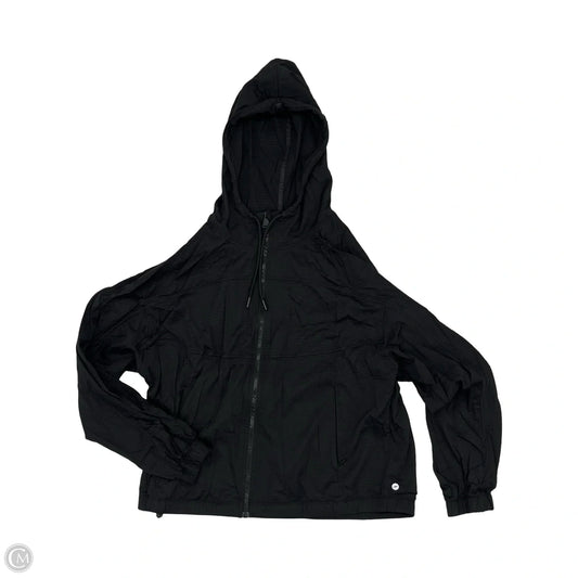 Athletic Jacket By Avia In Black, Size: L