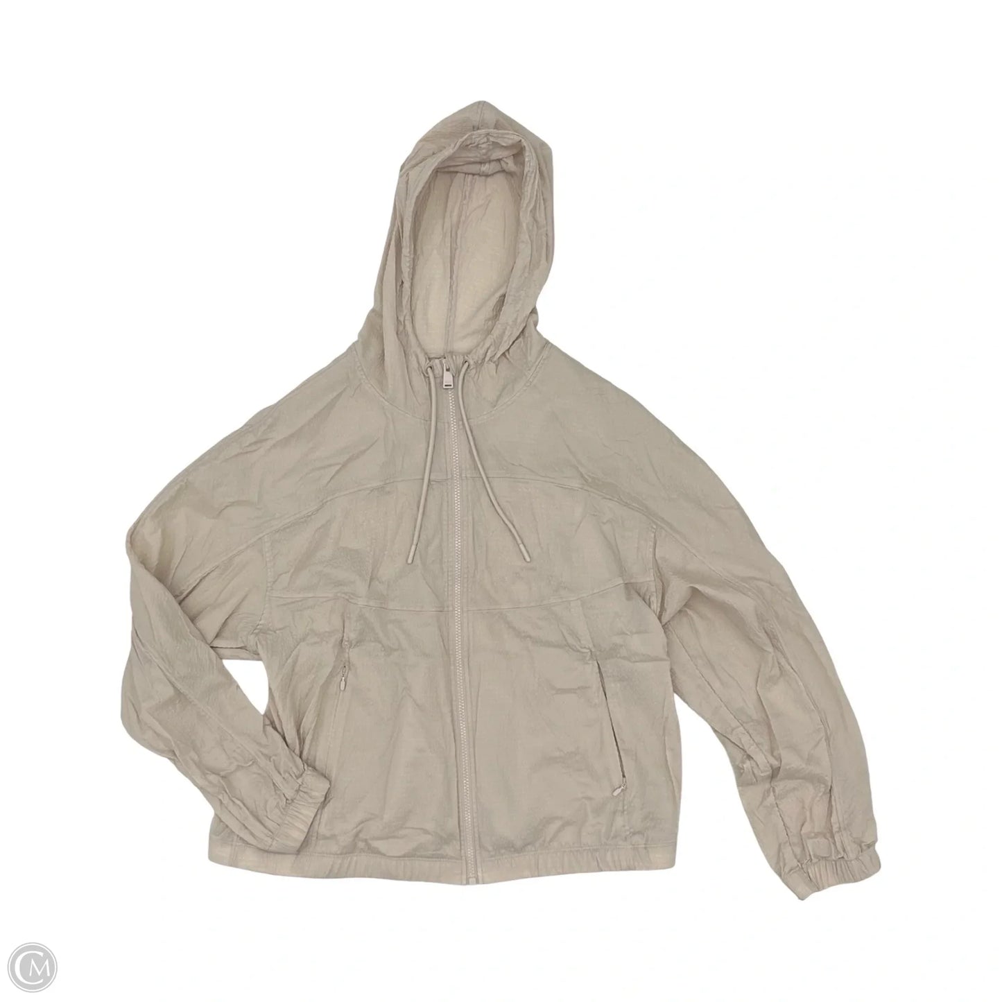 Athletic Jacket By Avia In Tan, Size: L