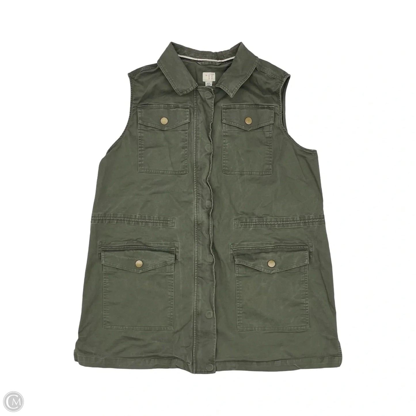 Vest Other By A New Day In Green, Size: Xxl