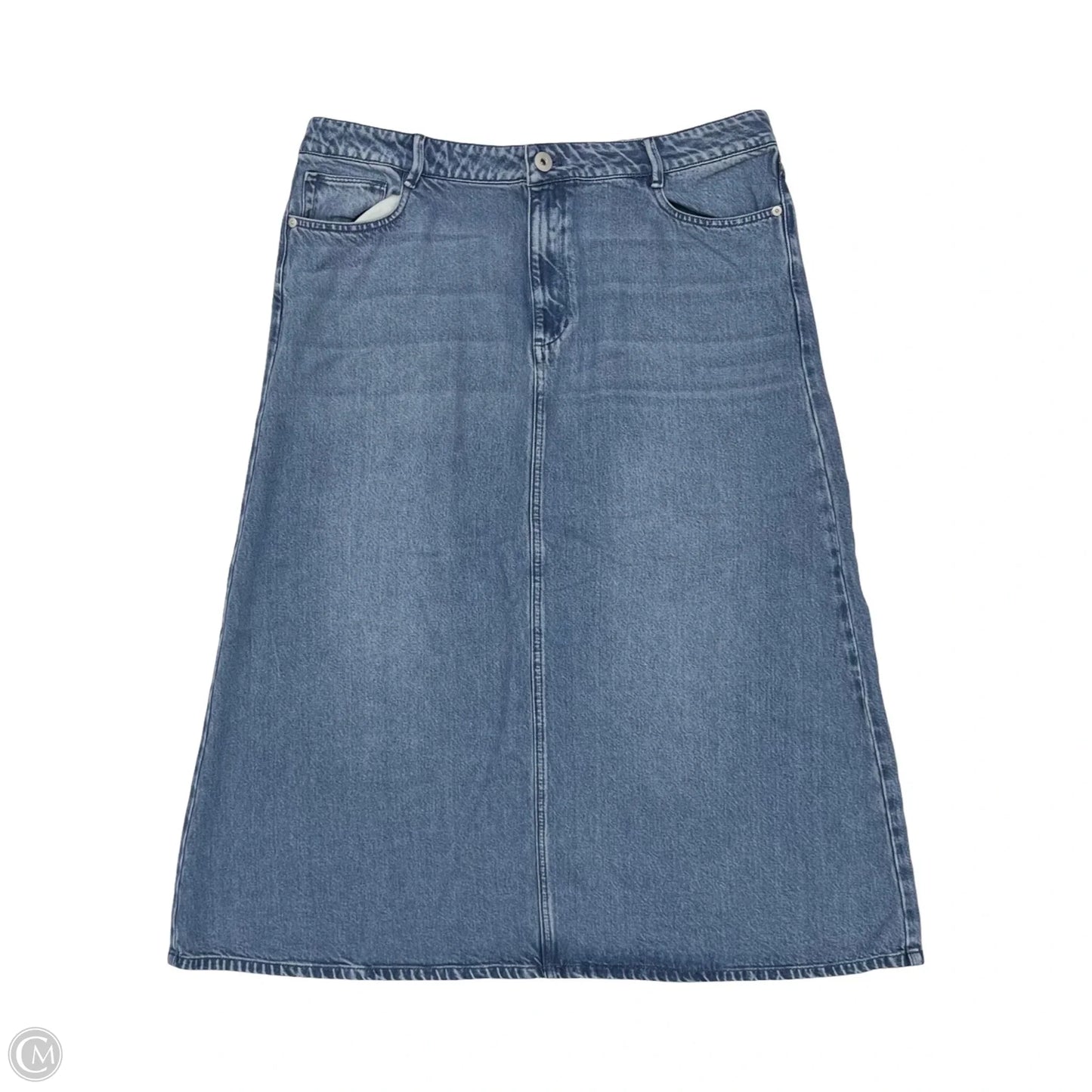 Skirt Midi By J. Jill In Blue Denim, Size: 14