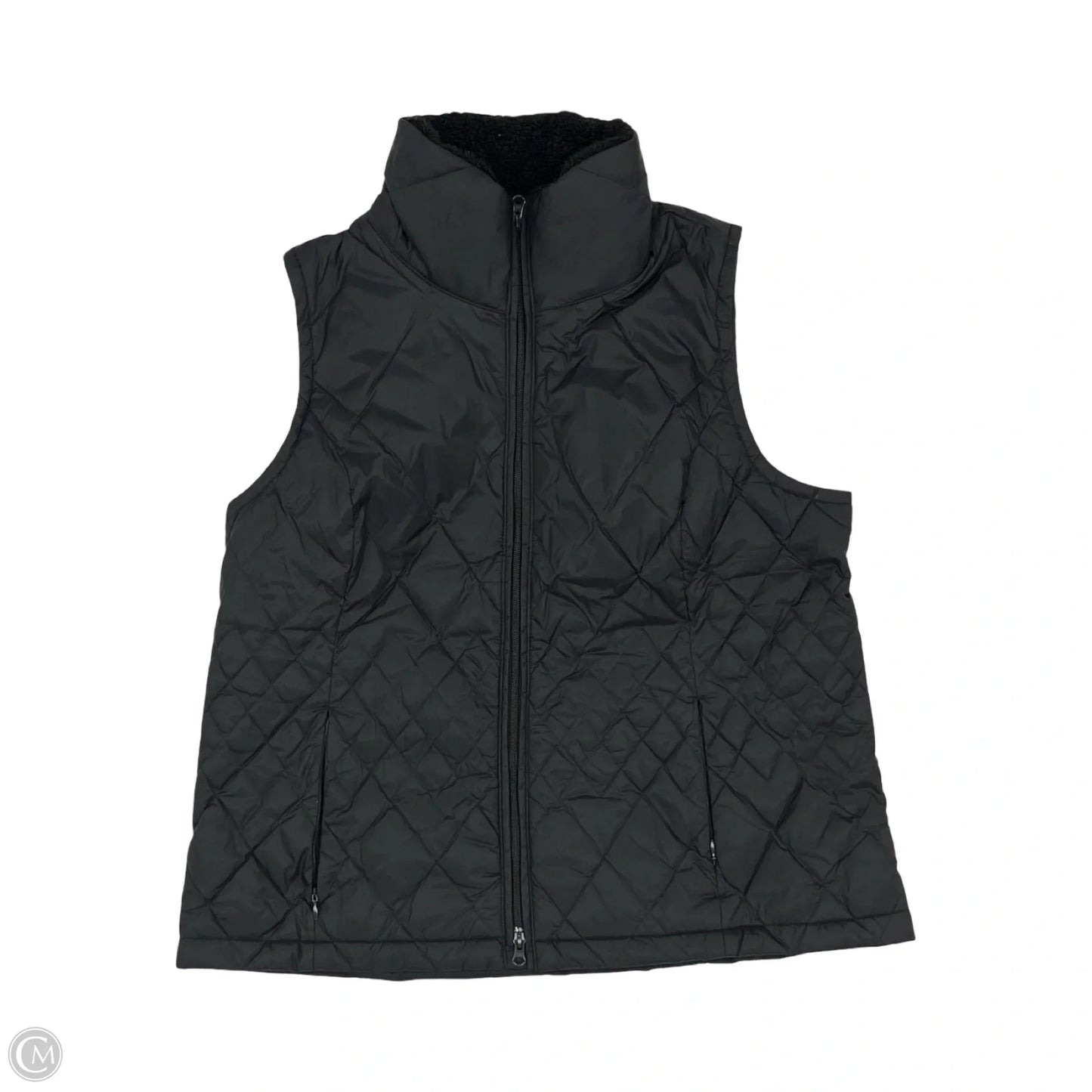 Vest Puffer & Quilted By J. Jill In Black, Size: L