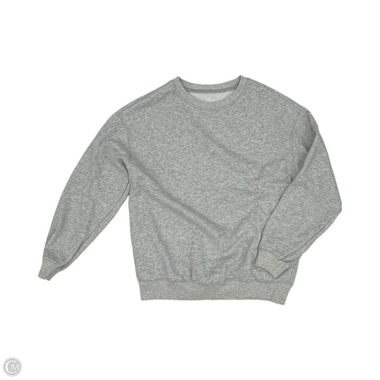 Sweatshirt Crewneck By Clothes Mentor In Grey, Size: M
