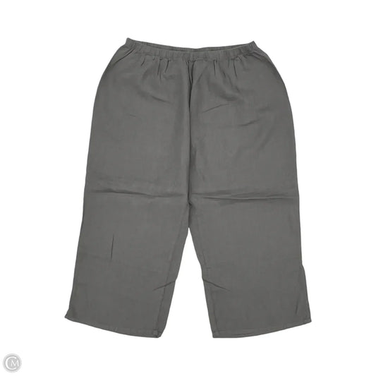 Pants Linen By Flax In Grey, Size: L