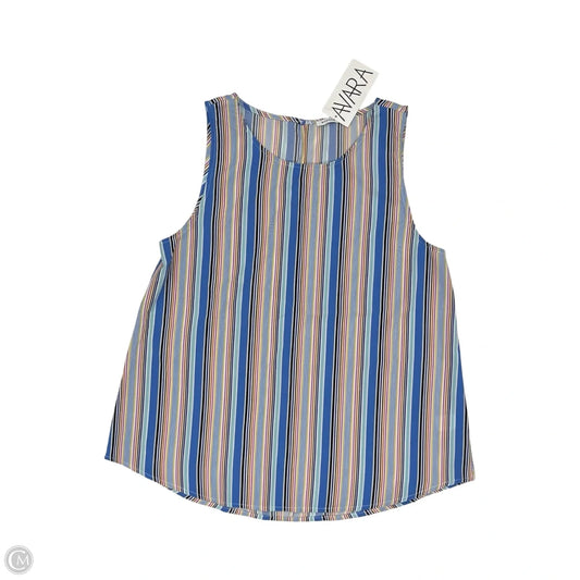 Blouse Sleeveless By Staccato In Blue, Size: M