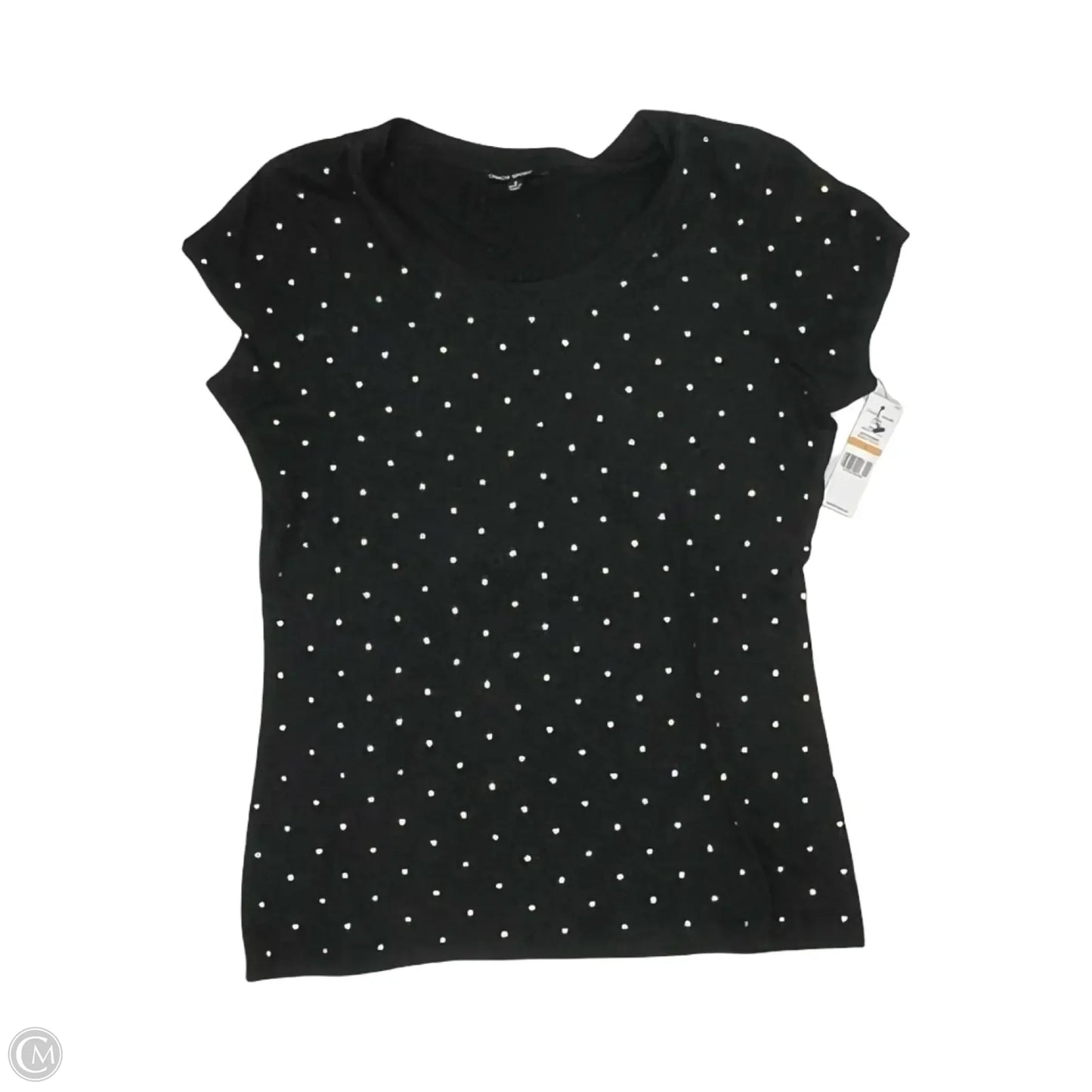 Top Short Sleeve By Chaus In Black, Size: S