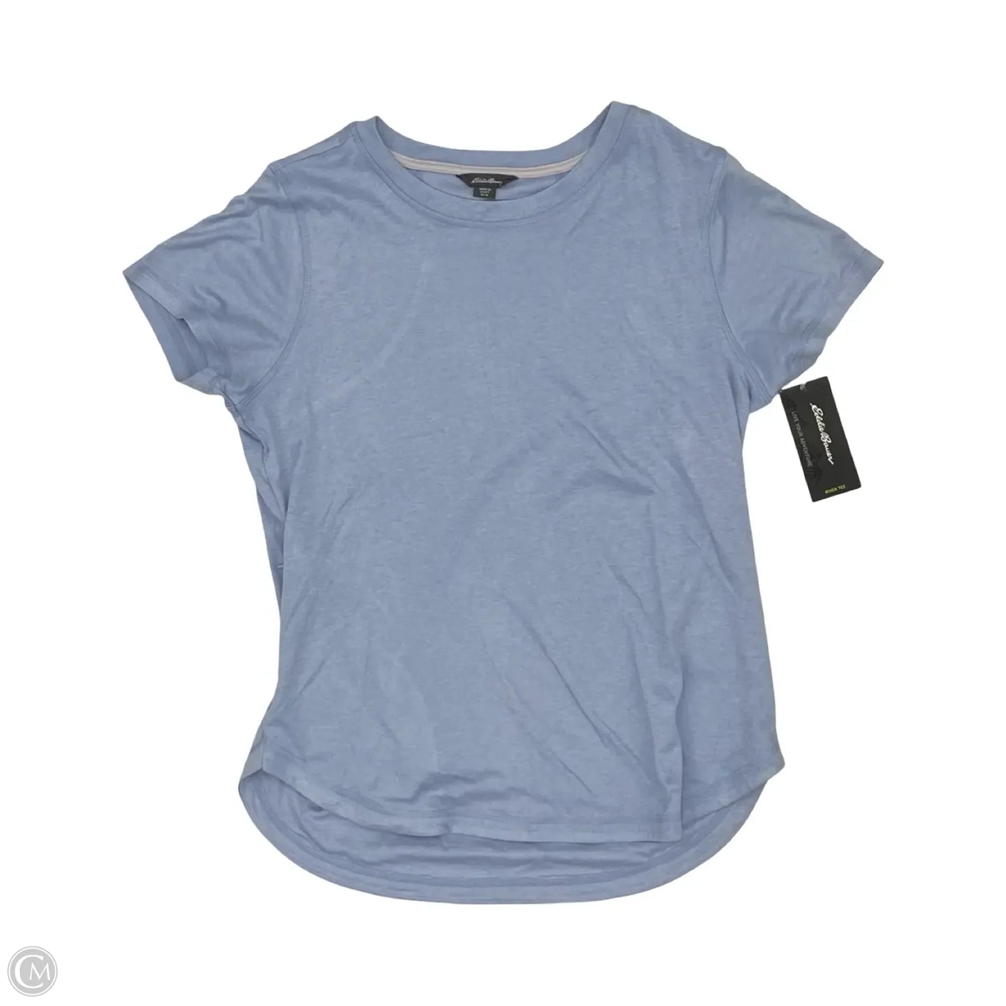 Athletic Top Short Sleeve By Eddie Bauer In Blue, Size: M