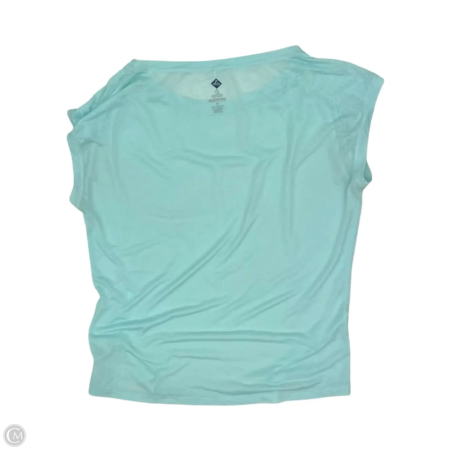 Athletic Top Short Sleeve By Prana In Aqua, Size: M